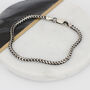 Sterling Silver Men's Snake Chain Bracelet, thumbnail 2 of 5
