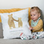 Personalised Father And Child Bear Cushion Gift For Dad, thumbnail 1 of 10