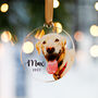 Dogs First Christmas Personalised Photo Bauble, thumbnail 5 of 6
