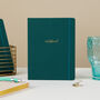 Luxury Notebook Green Juniper Cloth, thumbnail 4 of 4