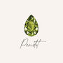 August Birthstone Peridot Sterling Silver Huggie Hoop Earrings, thumbnail 7 of 11
