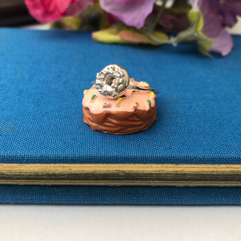 Sterling Silver Mini Doughnut Ring, 6 of 11