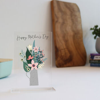 Printed Personalised Printed Acrylic Flower Card, 2 of 12