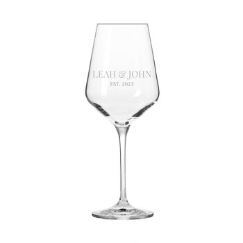 Personalised Special Date Wine Glass, 7 of 9