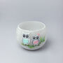 G Decor Handmade Hootique Owl Couple Candle Grey Owls With Wide Eyes, thumbnail 2 of 6