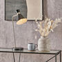 Black And Brushed Silver Metal Table Lamp, thumbnail 1 of 8