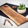 Personalised Large Live Edge Serving Board, thumbnail 1 of 3