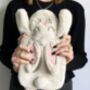 Personalised Bunny Rabbit Hot Water Bottle, thumbnail 2 of 4