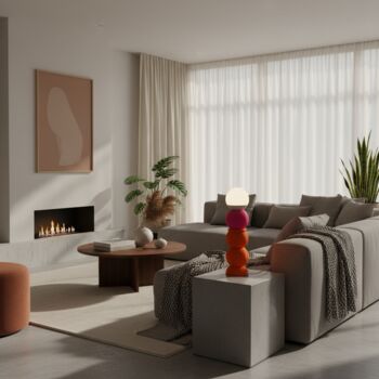 Playful Pop Art Stacked Ball Table Lamp, 6 of 12