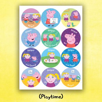 Peppa Pig: Personalised Stickers By Penwizard | notonthehighstreet.com