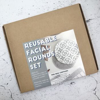 Reusable Eco Friendly Face Wipe Gift Set Safiya Fabric, 4 of 4