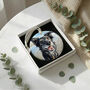 Father's Day Ceramic Photo With Message On Back From Fur Baby, thumbnail 7 of 9