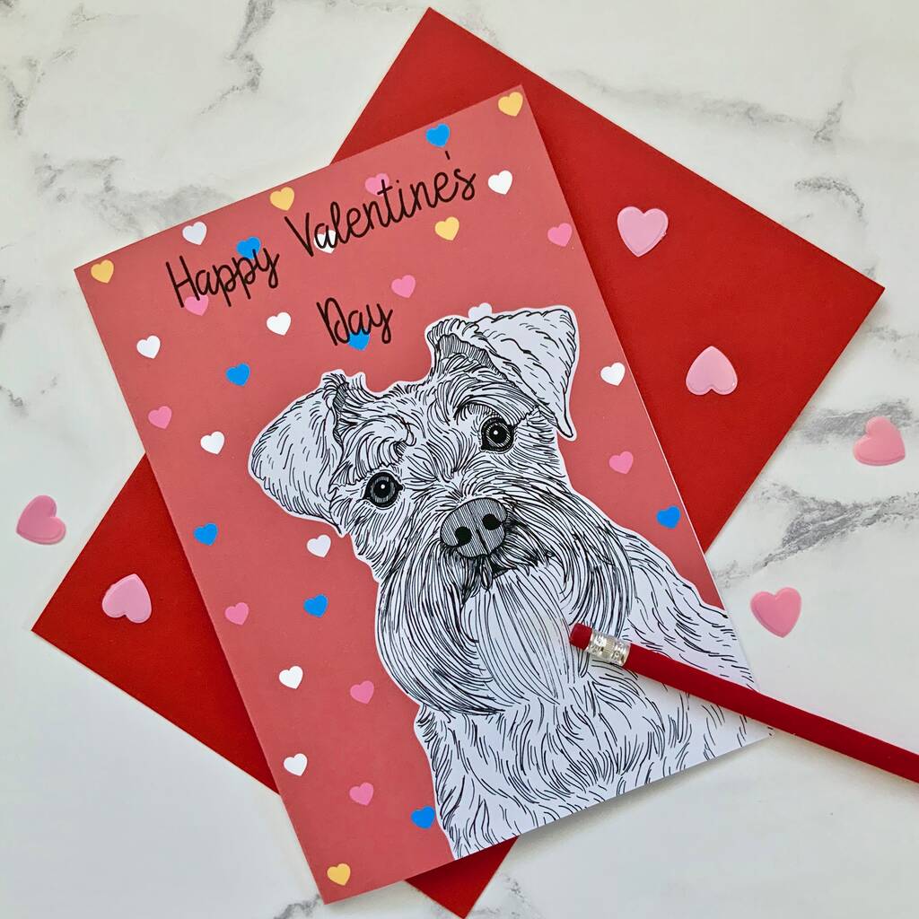 Large Valentine's Day Dog Breed Cards By Adam Regester Design