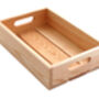 Small Wooden Shallow Crate, thumbnail 1 of 6