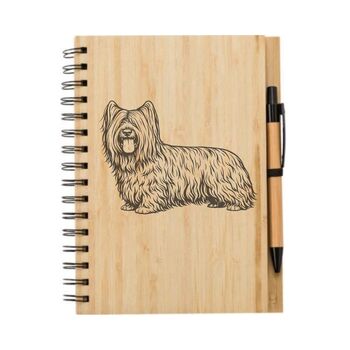 Personalised Skye Terrier Dog Engraved Notebook, 3 of 4