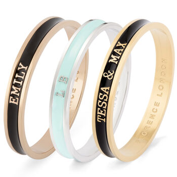 Kids Name Bangle In Gold Silver Or Rose Gold, 7 of 12