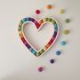 Wood And Wool Heart Decoration, thumbnail 2 of 8