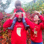 Personalised Family Christmas Sweatshirt With Names, thumbnail 7 of 10