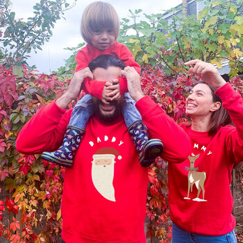 Personalised Family Christmas Sweatshirt With Names, 7 of 10