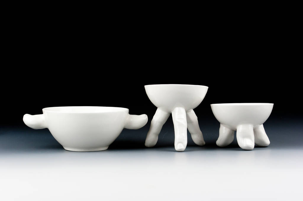 funny bowl with toes by kina ceramics