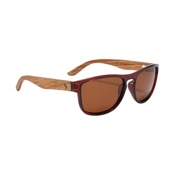 Retrangle Brown | Polarised Wooden Sunglasses By Runesilk, 2 of 3
