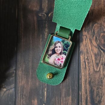 Personalized Photo Leather Keyring, 6 of 9