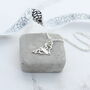 Sterling Silver Bat Charm Necklace, thumbnail 1 of 2