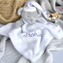 Personalised Teddy Bear Comforter For Baby, thumbnail 1 of 5