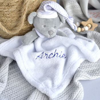 Personalised Teddy Bear Comforter For Baby, 8 of 9