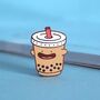 Bubble Tea Enamel Pin | Cute Pin Badges, thumbnail 1 of 5