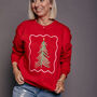 Christmas Tree Bow Sweatshirt, thumbnail 6 of 8