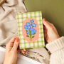 Floral Gingham Card Green, thumbnail 2 of 2