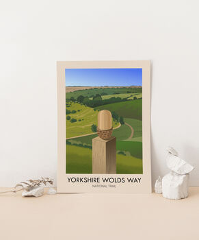 Yorkshire Wolds Way National Trail Travel Poster, 3 of 8