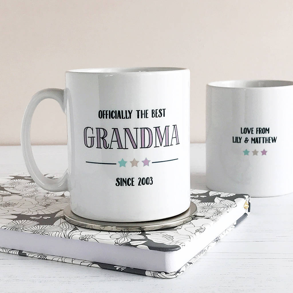 Officially Best Grandma Personalised Mug By Cloud 9 Design