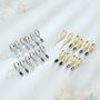 Sterling Silver Extra Tiny Marquise Cz Huggie Hoop Earrings, thumbnail 1 of 12