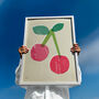 Cherry Poster, Cherry Illustration, Mid Century Print, thumbnail 2 of 10