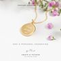 Mama Est'd Date Gold And Rose Gold Necklace, thumbnail 7 of 12