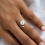 Sterling Silver Daisy Flower Open Adjustable Ring, thumbnail 1 of 9