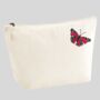 Embroidered Butterfly Organic Cotton Accessory Bag, thumbnail 1 of 1