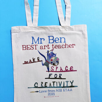 Personalised Art Teacher Bag, 7 of 10