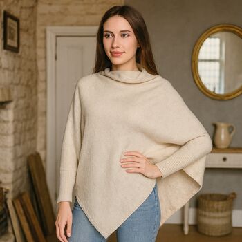 Luxuriously Soft Poncho With Sleeves, 4 of 6