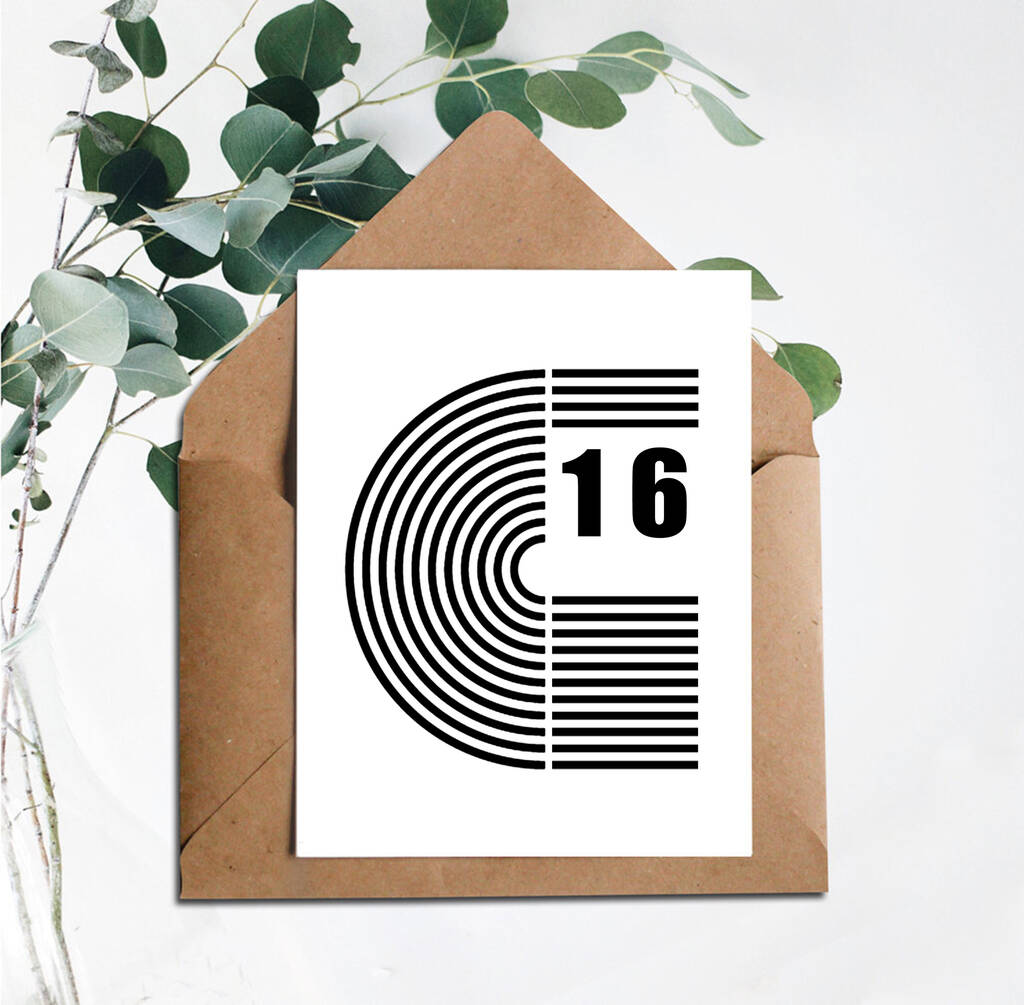 Image of 16th Birthday Age Card