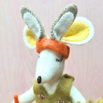 Little Mouse Is A Bunny Felt Craft Mini Kit, 3 of 4