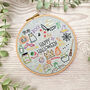 Happy Halloween Embroidery Kit, Diy Craft Kit, thumbnail 1 of 6