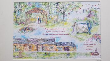 Personalised Wedding Venue Watercolour Painting, 11 of 12