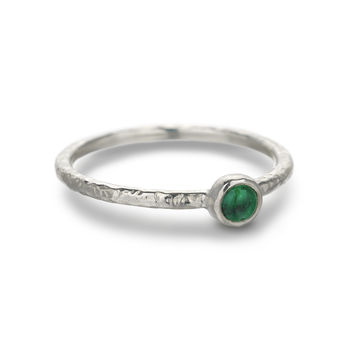 Silver Emerald Ring Size L Other Sizes Available, 2 of 8