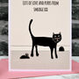 Personalised Birthday Card From The Cat, thumbnail 2 of 4