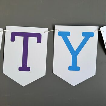 Thirty Birthday Party Banner Bunting Decoration, 8 of 9
