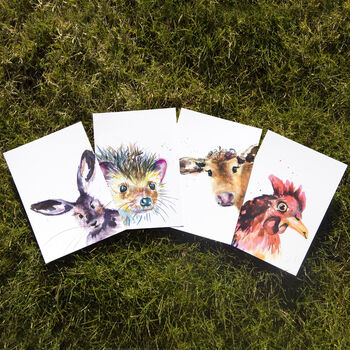 Inky Animal Postcard Set, 5 of 6
