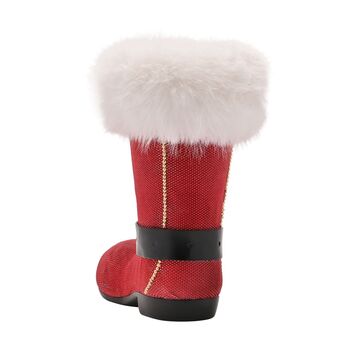 Christmas Santa Boot Wine Bottle Holder, 5 of 5